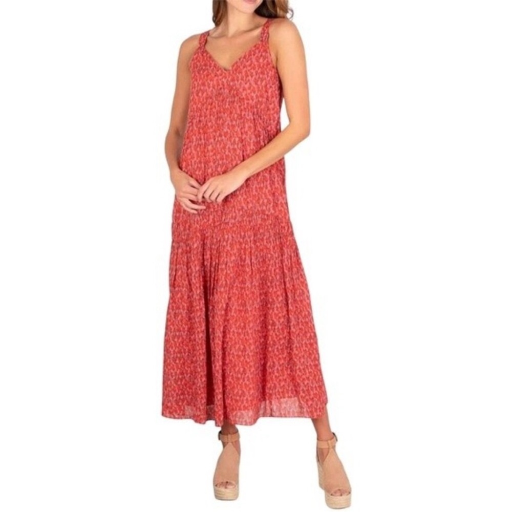 Joie Red Floral Maxi Dress